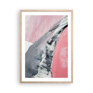 Poster in einem Rahmen aus heller Eiche - Passende Komposition - 50x70 cm