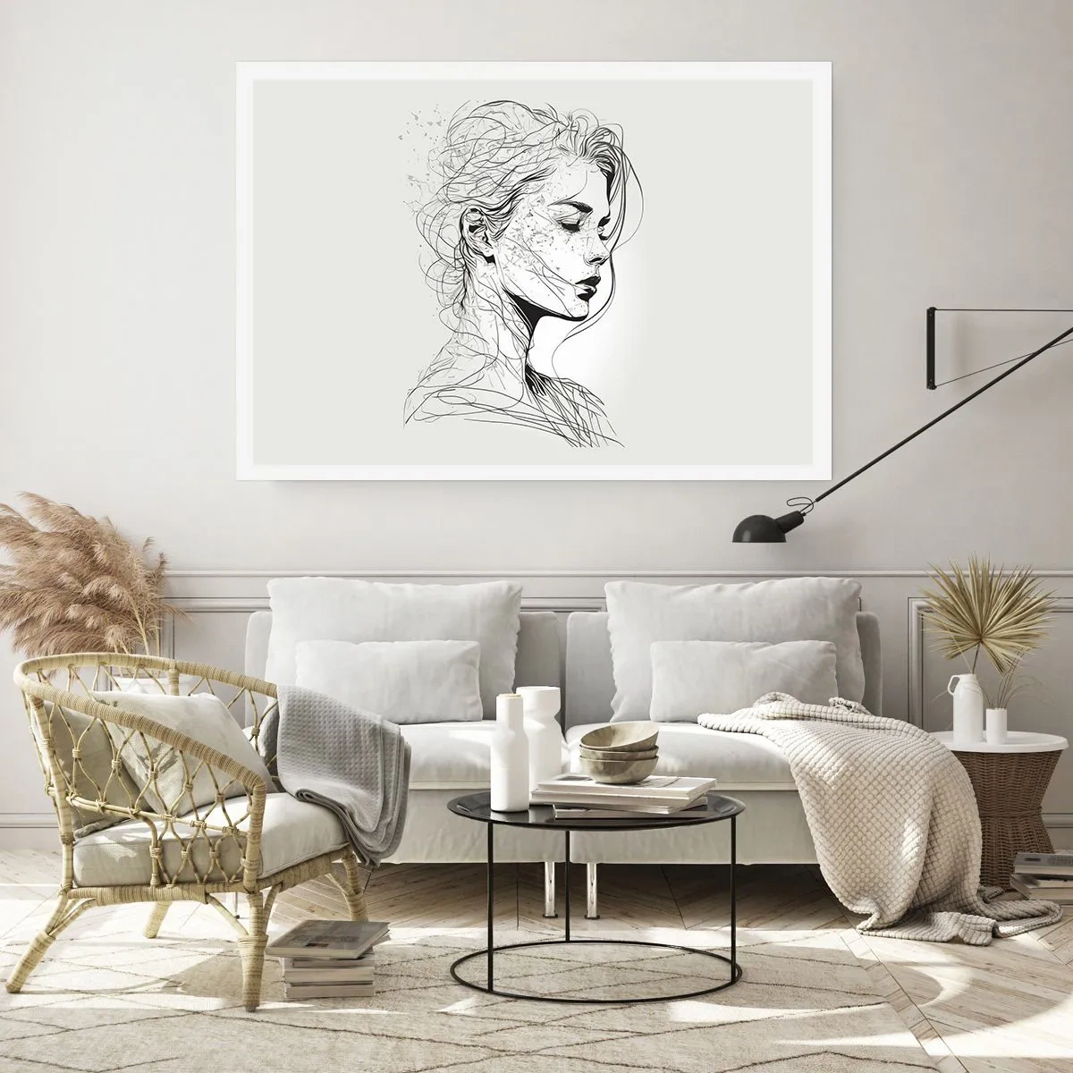 Poster - Porträt im Gedanken - 40x30 cm