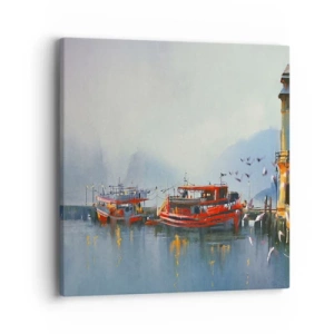 Bild auf Leinwand - Leinwandbild - Am Ende der Welt - 40x40 cm