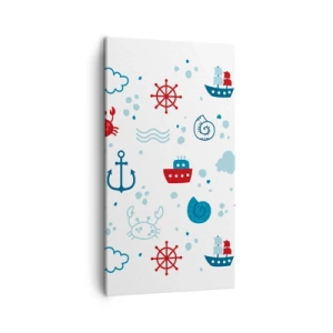 Bild auf Leinwand - Leinwandbild - Märchen vom Meer - 45x80 cm