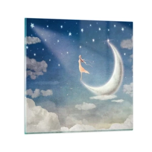 Glasbild - Bild auf glas - Blauer Freier - 60x60 cm