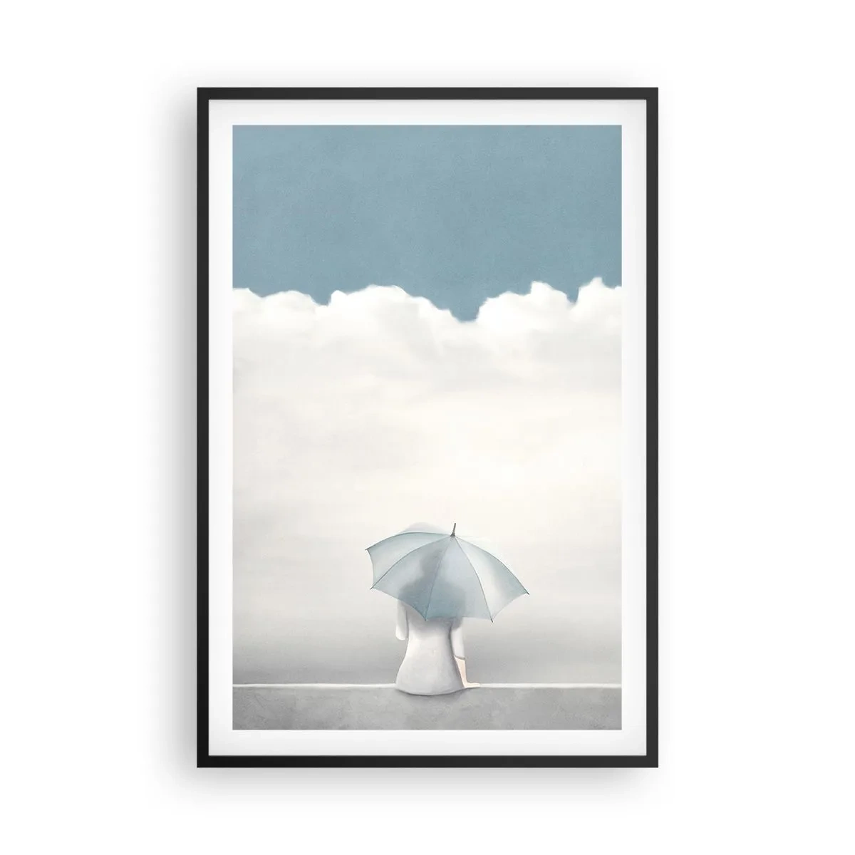 Poster in einem schwarzem Rahmen - Am Rande der Realität und Träume - 61x91 cm