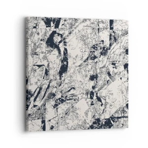 Bild auf Leinwand - Leinwandbild - Durchdringung der Gegensätze - 30x30 cm