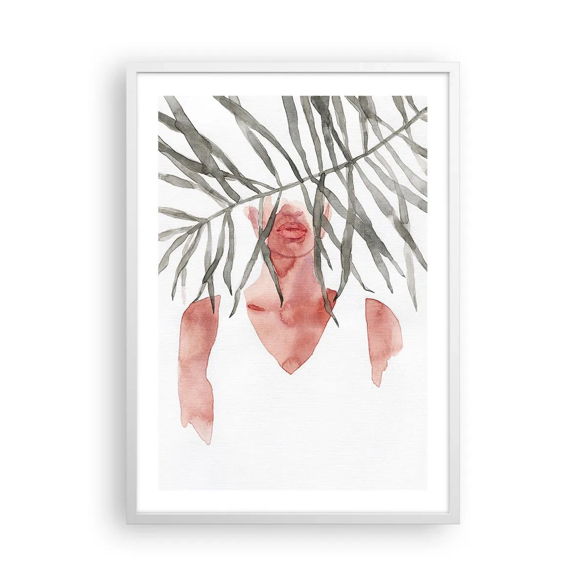 Poster in einem weißen Rahmen - Dame der Tropen - 50x70 cm