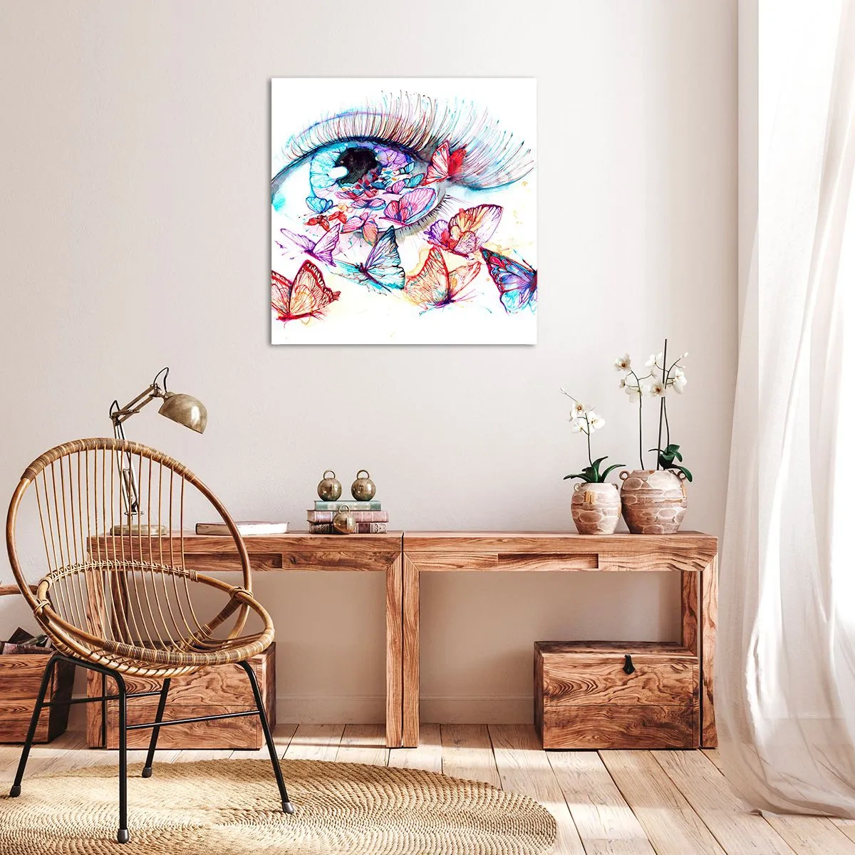 Bild auf Leinwand - Leinwandbild - Märchenhafter Augenzauber - 50x50 cm