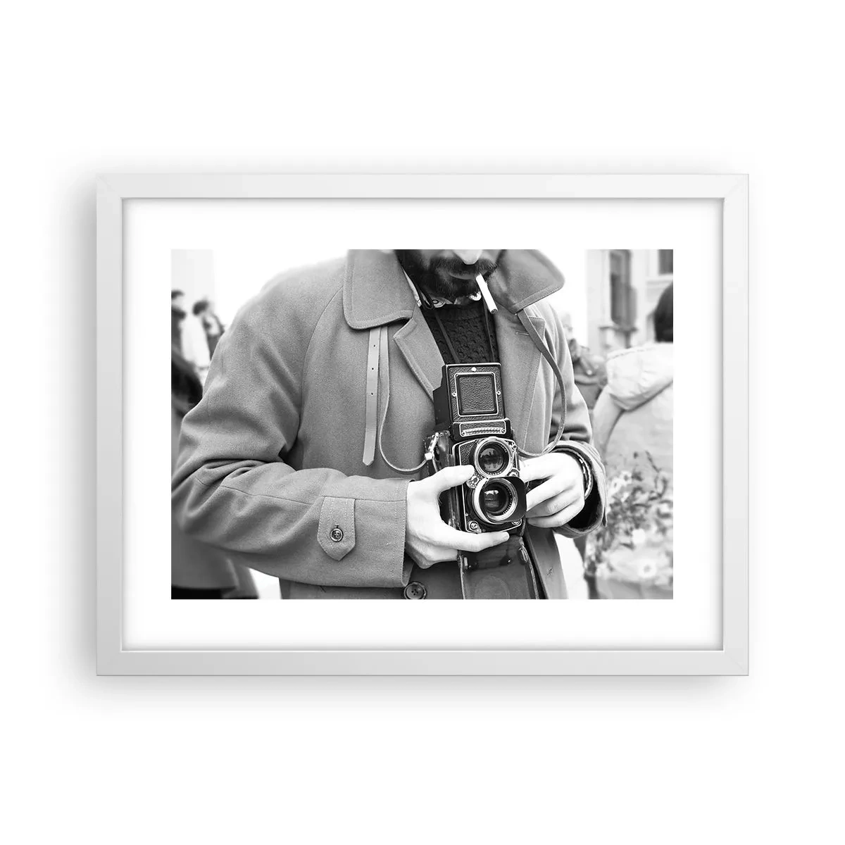 Poster in einem weißen Rahmen - Retro-Stil - 40x30 cm