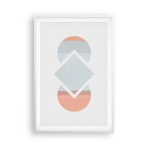 Poster in einem weißen Rahmen - Die Situation ist klar - 61x91 cm