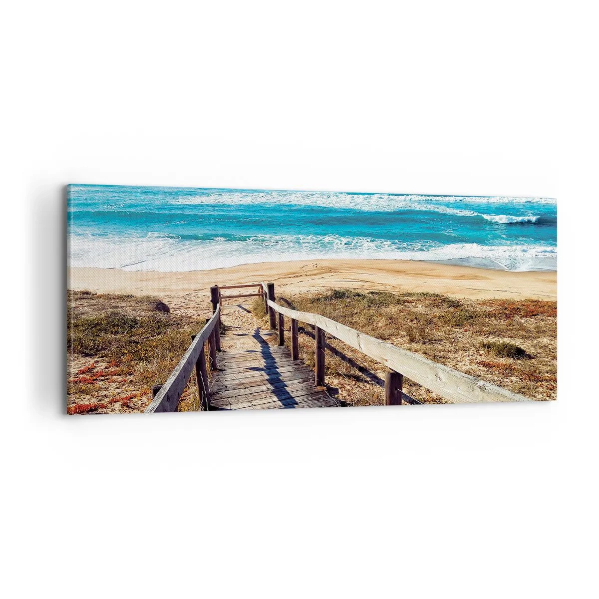 Bild auf Leinwand - Leinwandbild - Lauf! - 100x40 cm