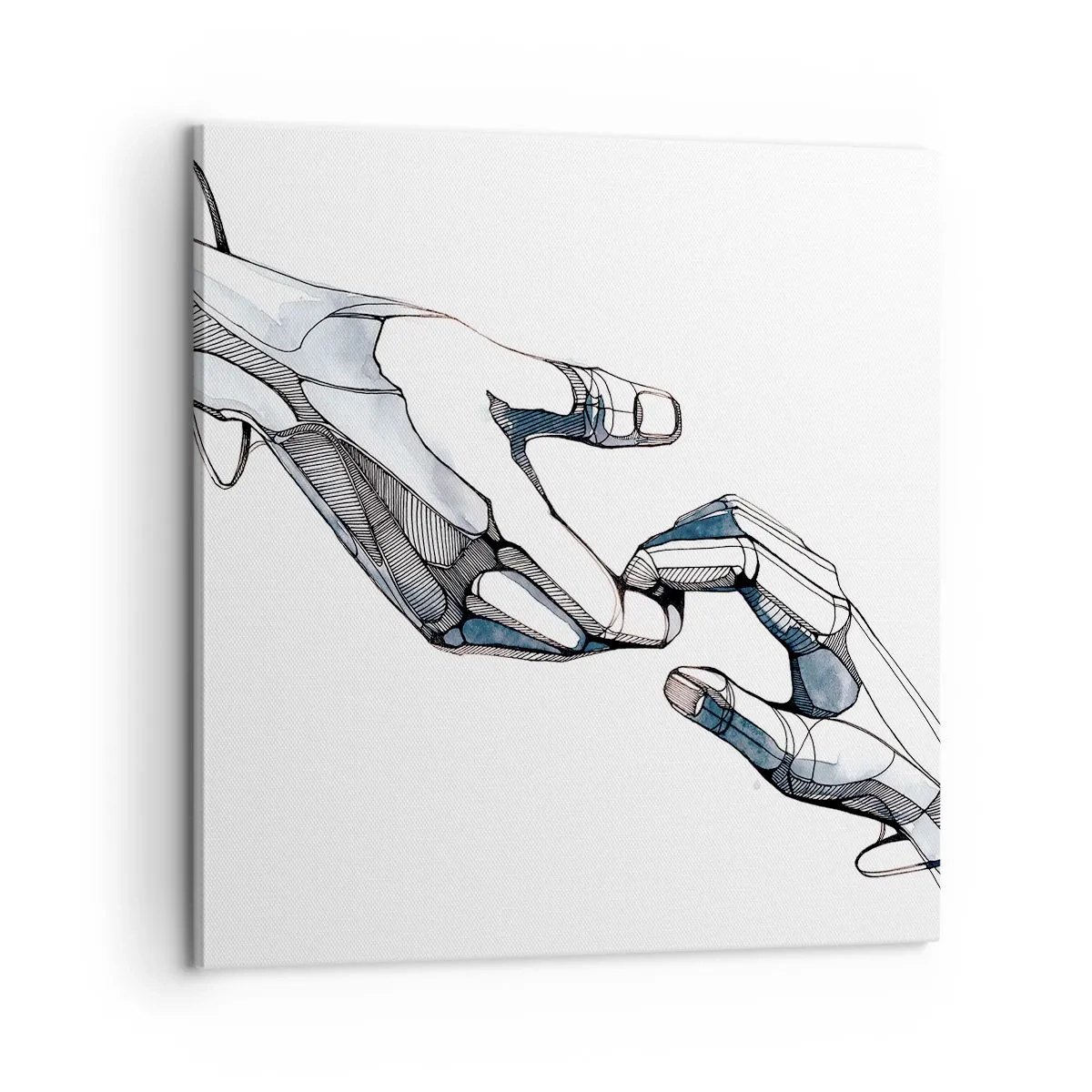 Bild auf Leinwand - Leinwandbild - Eine gute Geste - 60x60 cm