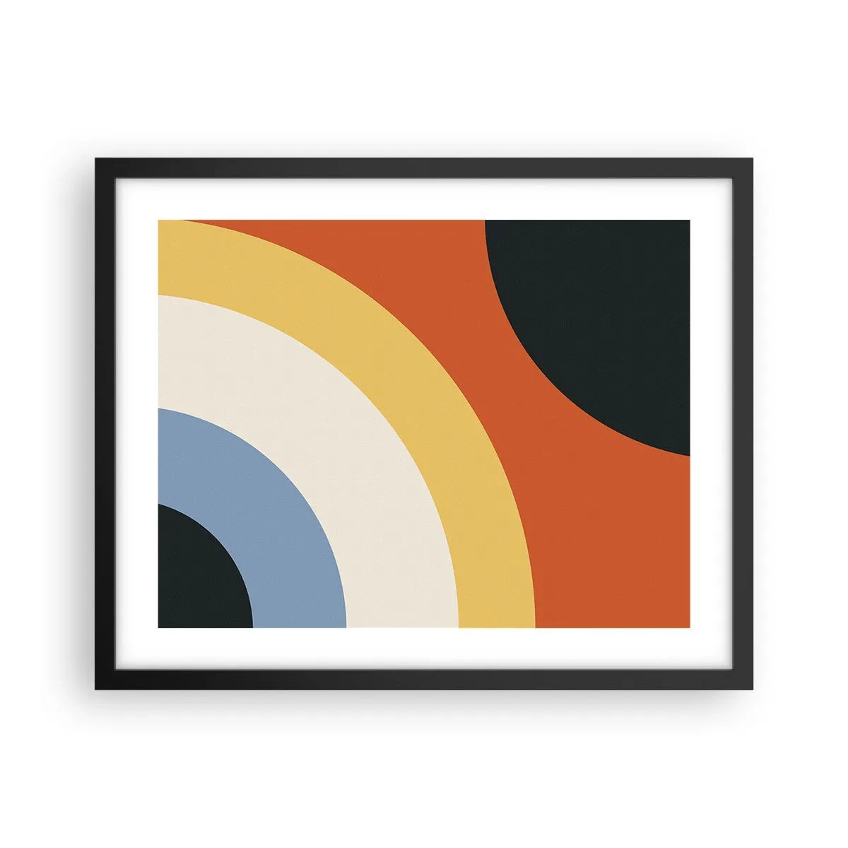 Poster in einem schwarzem Rahmen - Zu mir selbst - 50x40 cm