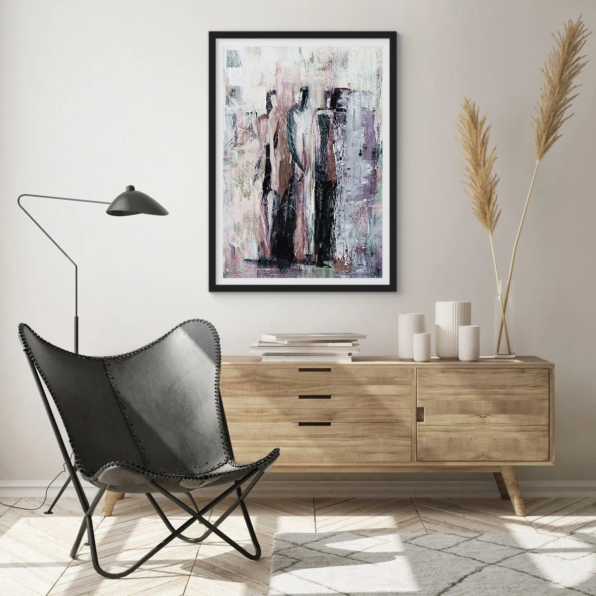 Poster in einem schwarzem Rahmen - Die geheimnisvolle Drei - 70x100 cm