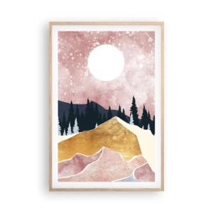 Poster in einem Rahmen aus heller Eiche - Nachtwache - 61x91 cm