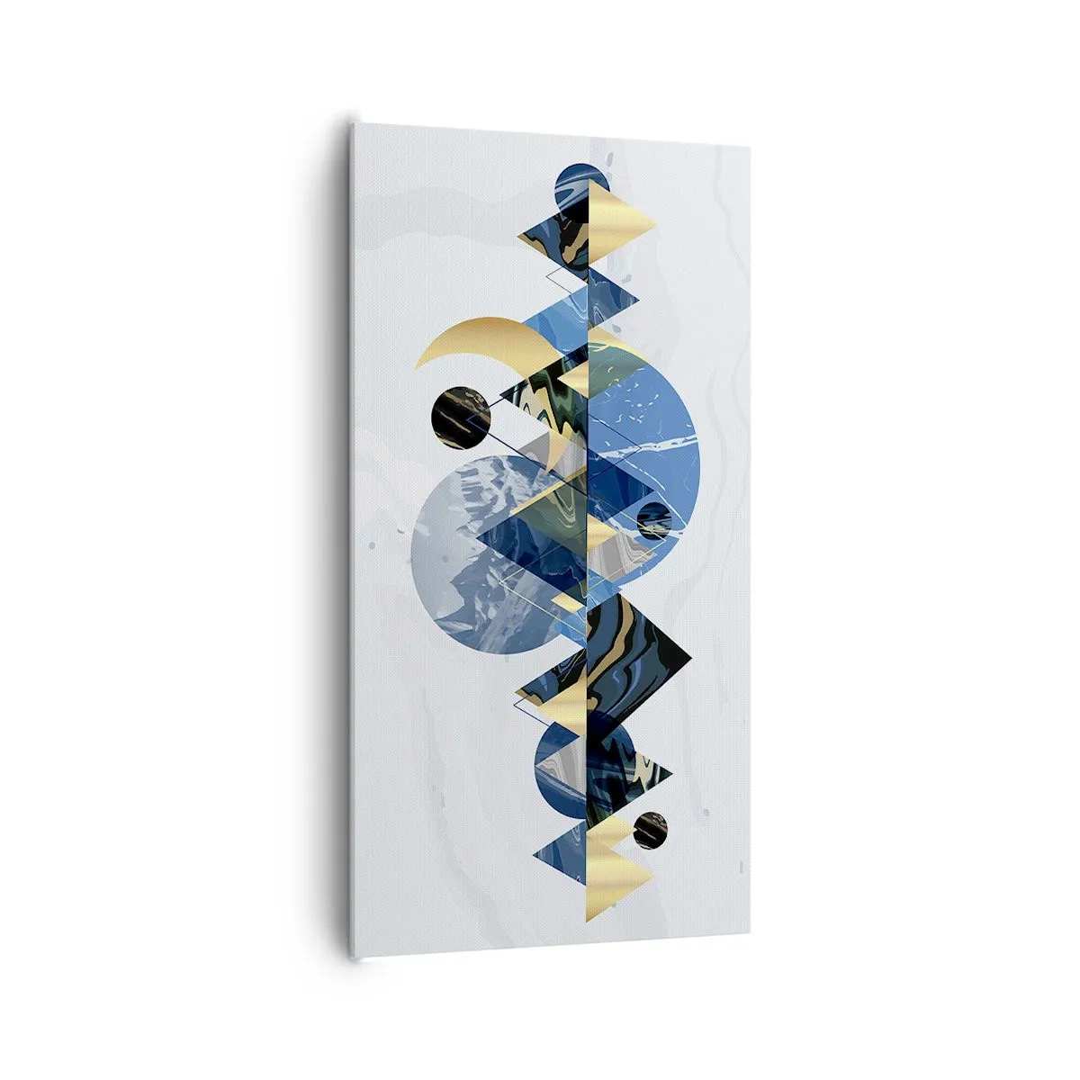 Bild auf Leinwand - Leinwandbild - Geometrische Landschaft - 65x120 cm