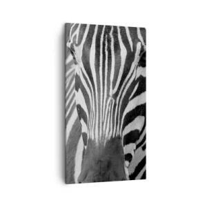 Bild auf Leinwand - Leinwandbild - Die Welt ist schwarz und weiß - 45x80 cm