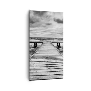 Bild auf Leinwand - Leinwandbild - Ich warte darauf, dass der Wind wegjagt... - 65x120 cm