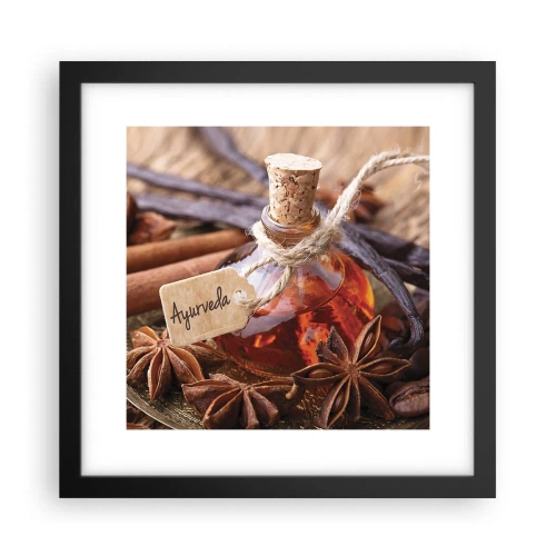 Poster in einem schwarzem Rahmen - Zur Einheit von Körper und Geist - 30x30 cm