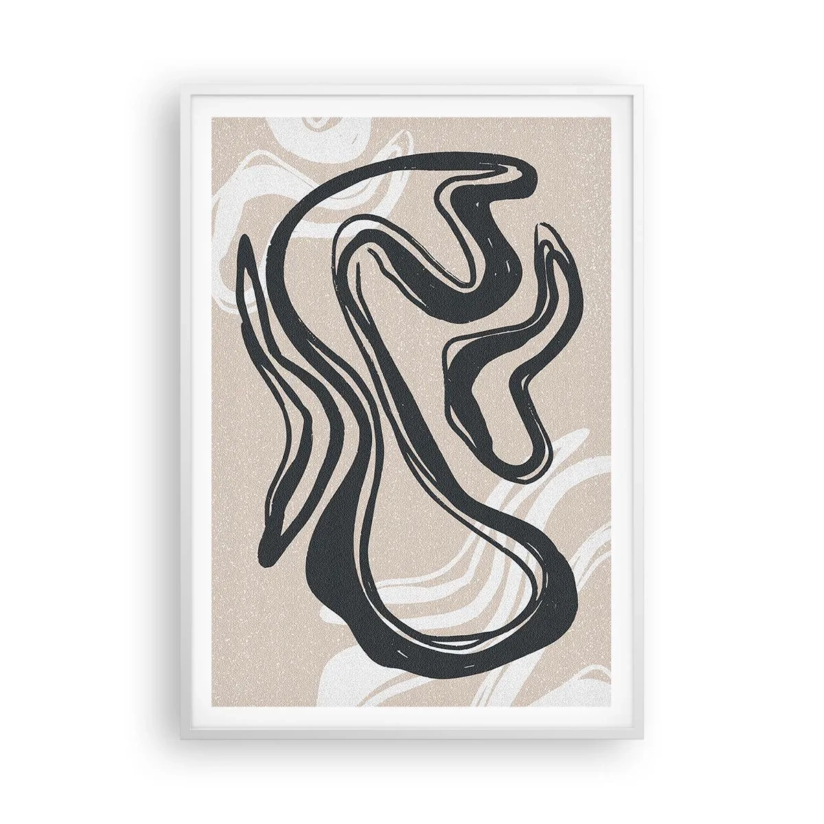 Poster in einem weißen Rahmen - Vervielfachter Ausdruck - 70x100 cm