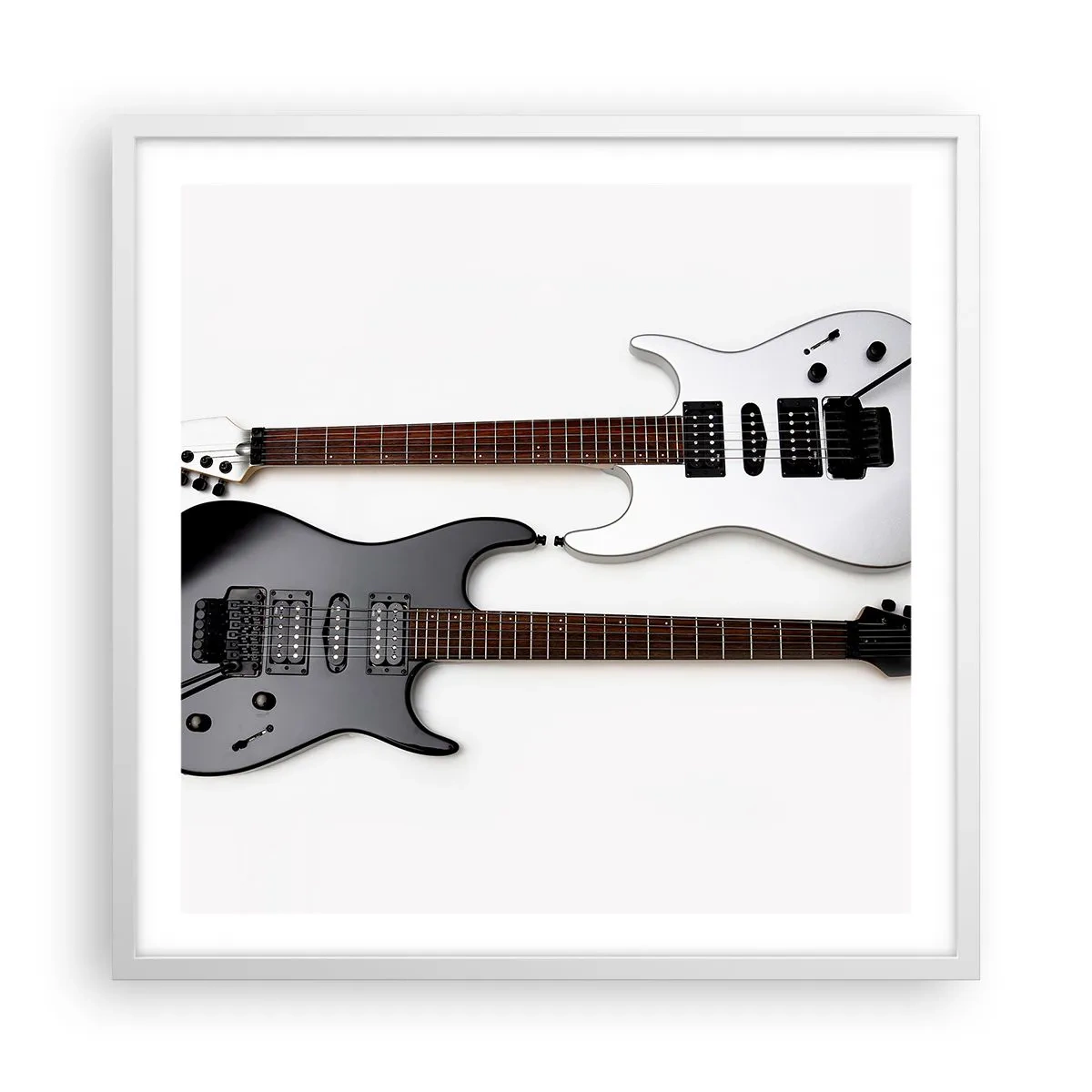 Poster in einem weißen Rahmen - Harmonie der Formen - 60x60 cm