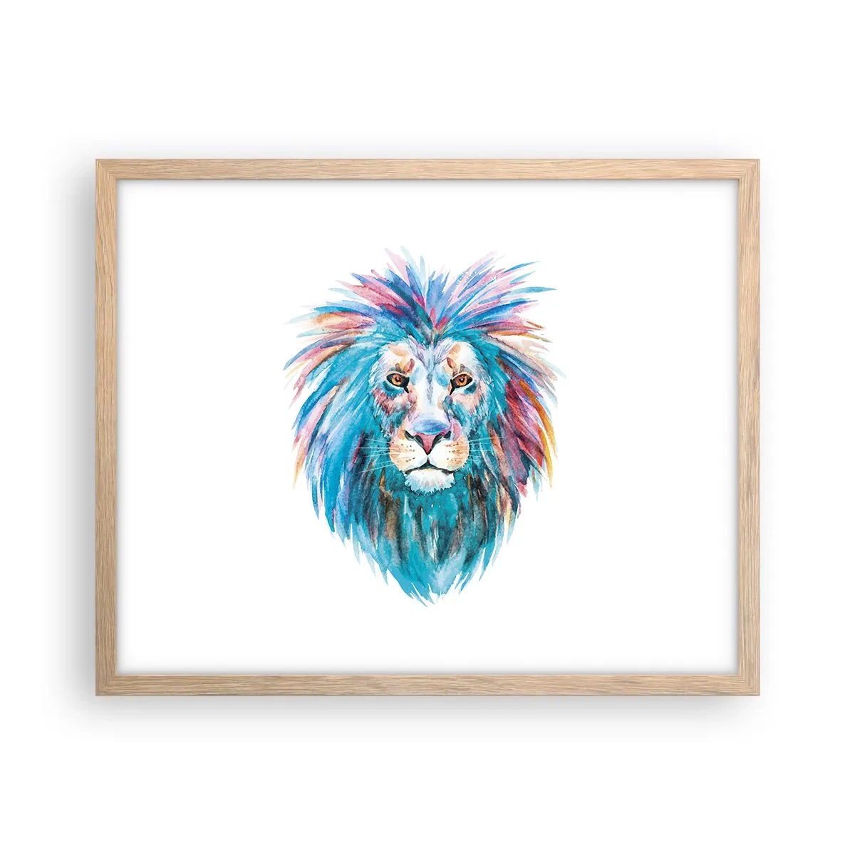 Poster in einem Rahmen aus heller Eiche - Eine elektrisierende Aura - 50x40 cm