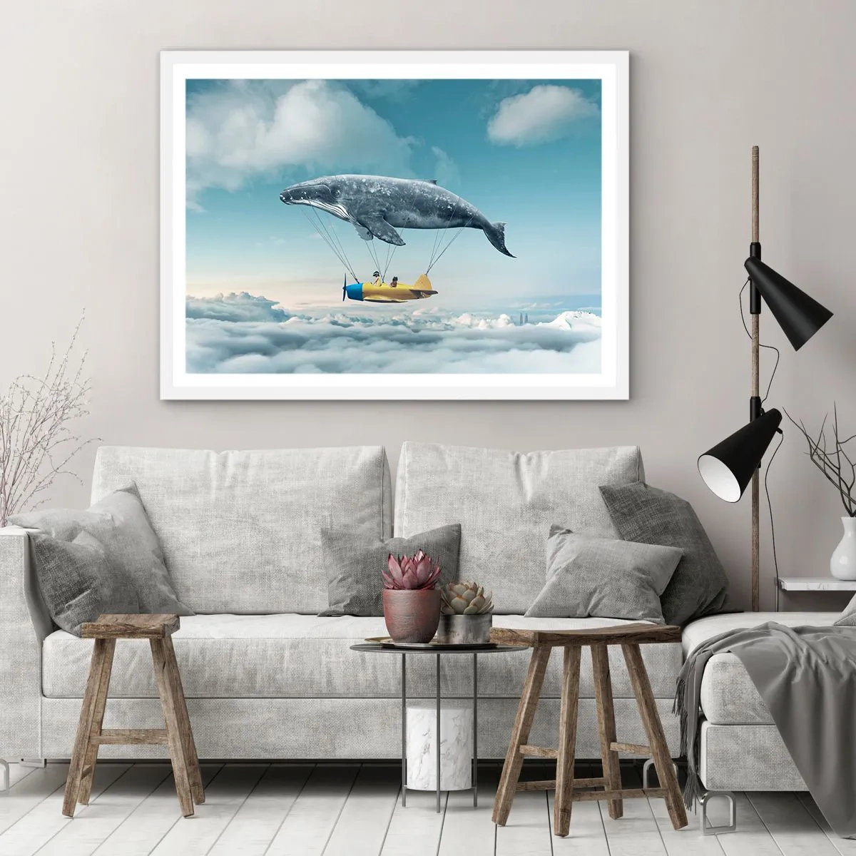 Poster in einem weißen Rahmen - Warum nicht? - 50x40 cm