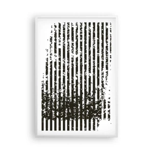 Poster in einem weißen Rahmen - Rhythmus und Rauschen - 61x91 cm
