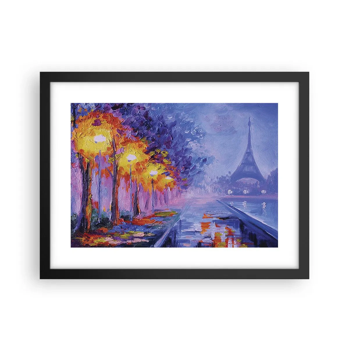 Poster in einem schwarzem Rahmen - Ein Traumspaziergang - 40x30 cm