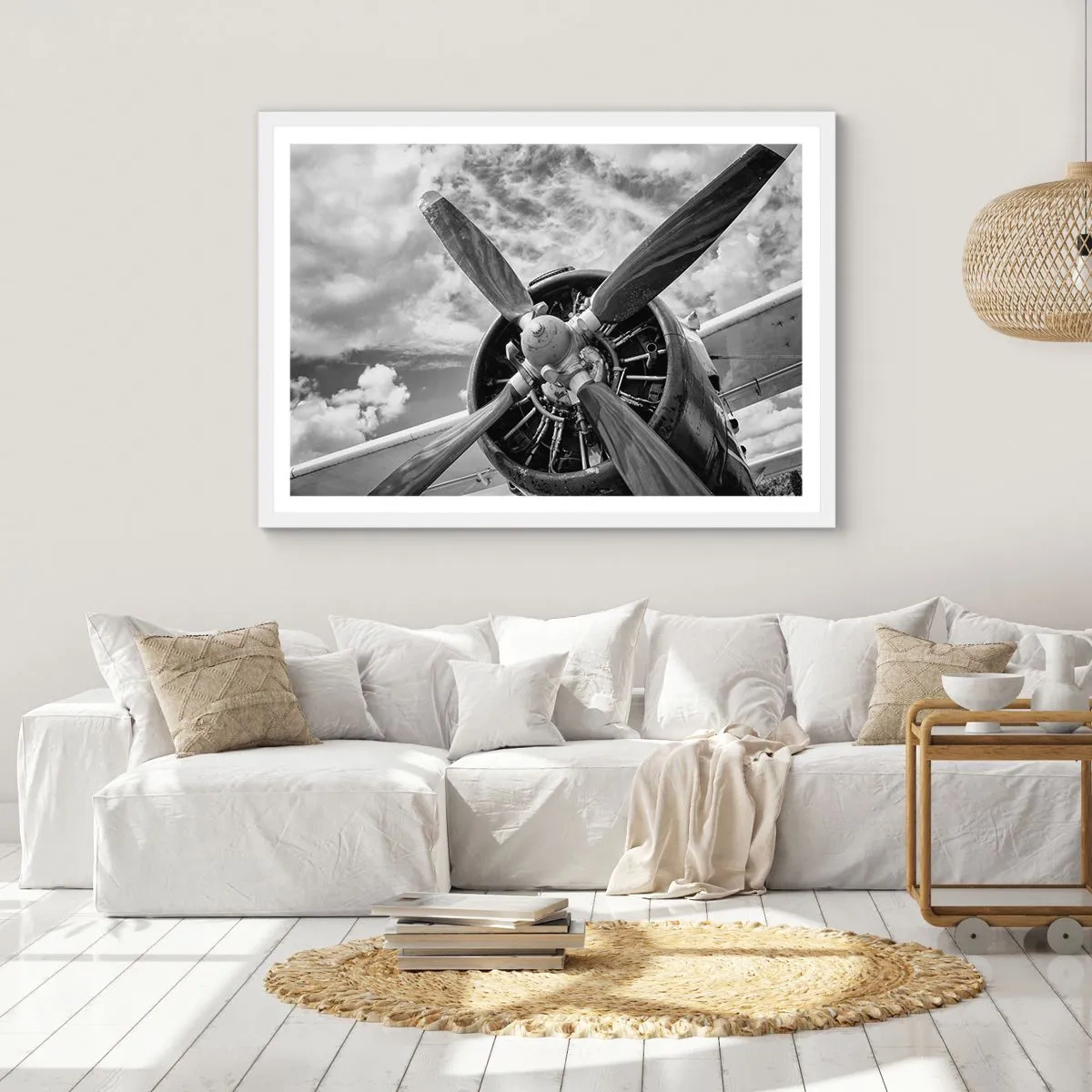 Poster in einem weißen Rahmen - Eroberer der Lüfte - 40x30 cm