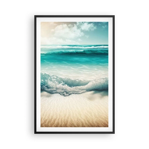 Poster in einem schwarzem Rahmen - Frieden des Ozeans - 61x91 cm