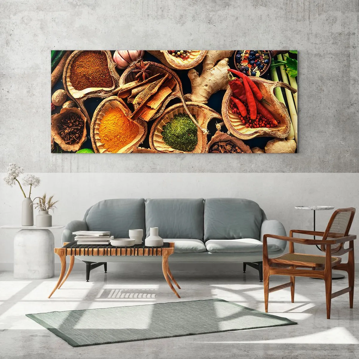 Glasbild - Bild auf glas - Nimm was du willst - 100x40 cm