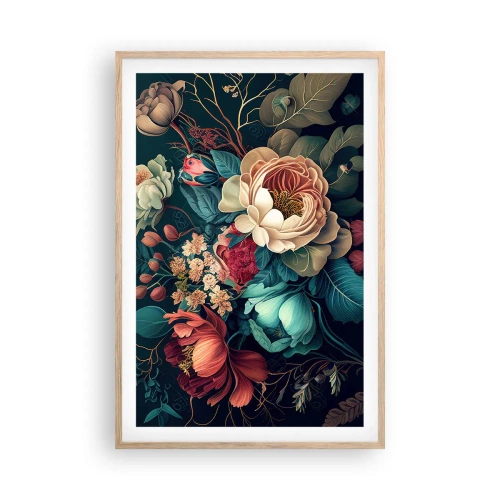 Poster in einem Rahmen aus heller Eiche - Charme des 19. Jahrhunderts - 61x91 cm
