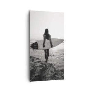 Bild auf Leinwand - Leinwandbild - Die Tochter der Meereswelle - 65x120 cm