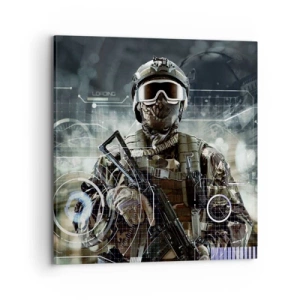 Bild auf Leinwand - Leinwandbild - Macht zu Macht - 70x70 cm