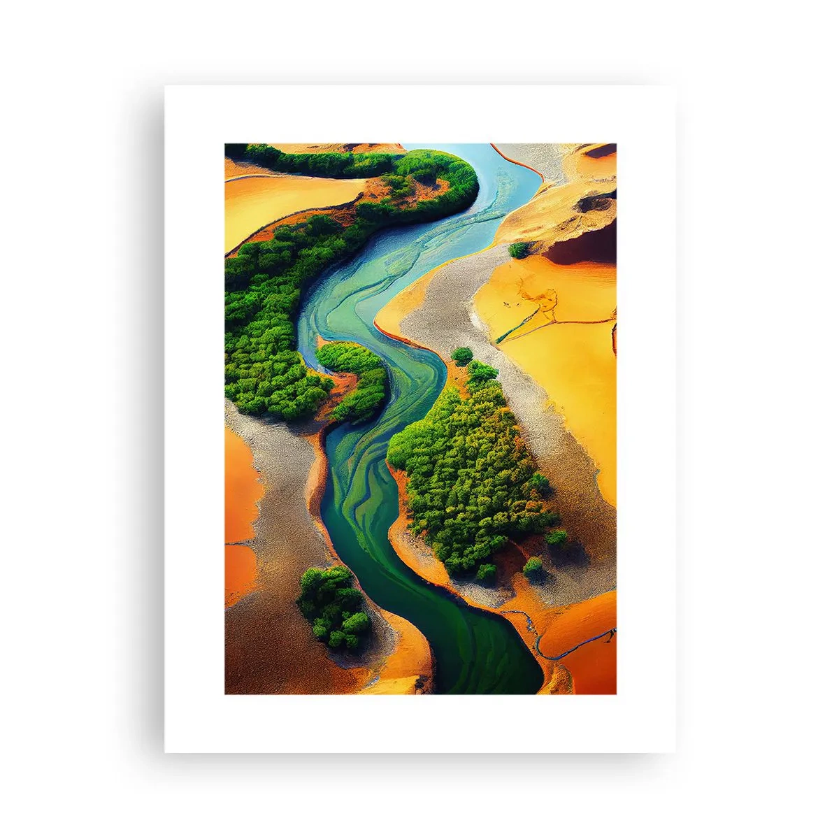 Poster - Lebensspendender Fluss - 30x40 cm