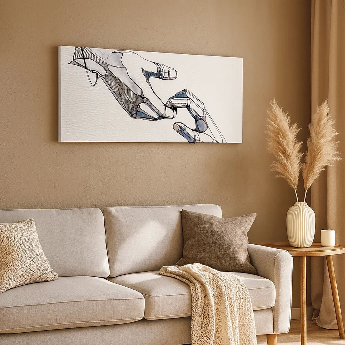 Bild auf Leinwand - Leinwandbild - Eine gute Geste - 30x30 cm