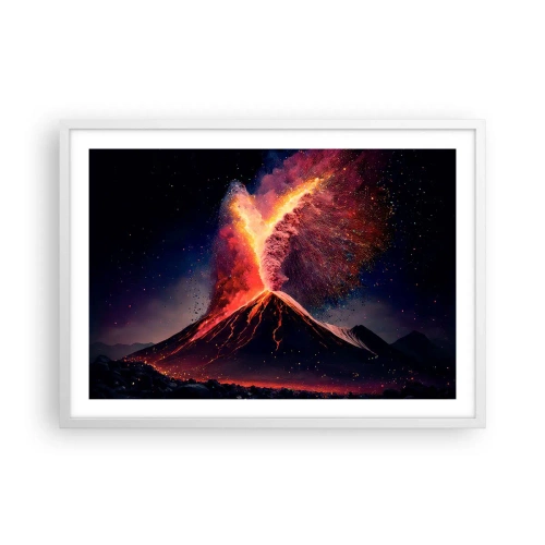 Poster in einem weißen Rahmen - Schönheit und Horror - 70x50 cm