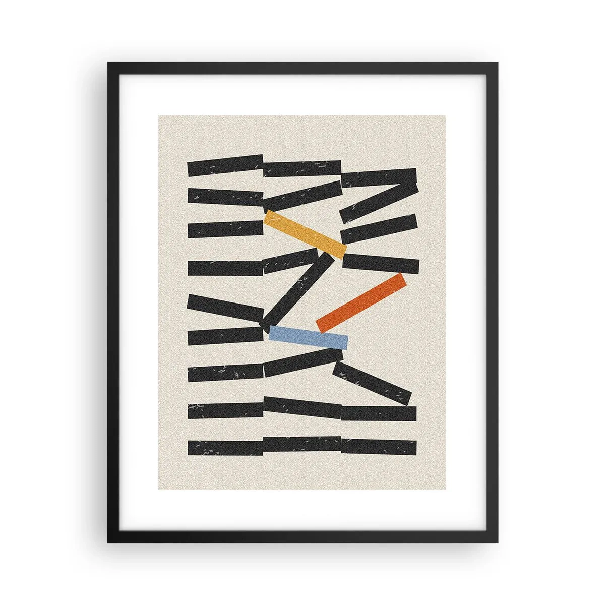 Poster in einem schwarzem Rahmen - Domino – Komposition - 40x50 cm