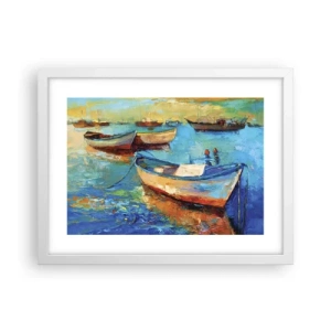 Poster in einem weißen Rahmen - In der südlichen Bucht - 40x30 cm