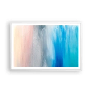 Poster in einem weißen Rahmen - Elemente: Luft - 91x61 cm