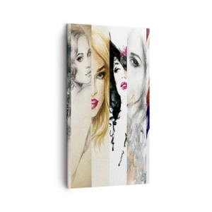 Bild auf Leinwand - Leinwandbild - Und es ist immer DU - 45x80 cm