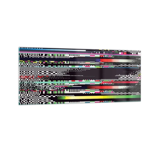 Glasbild - Bild auf glas - Das Kontrollbild der Realität - 100x40 cm