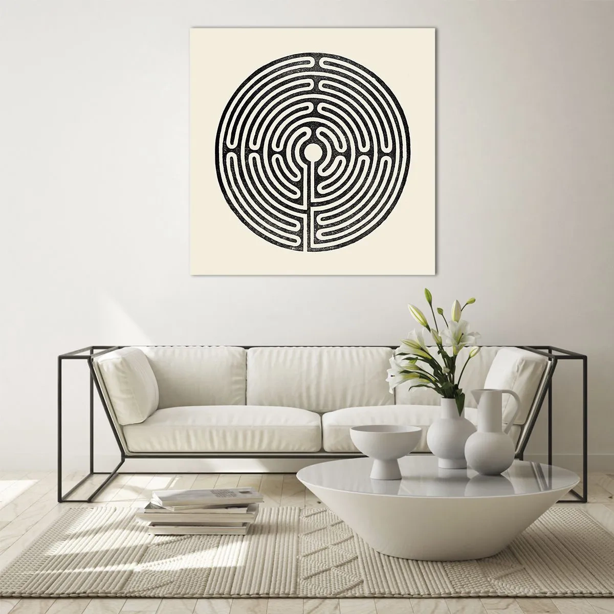 Glasbild - Bild auf glas - Geheimnisvolle Ordnung - 70x70 cm