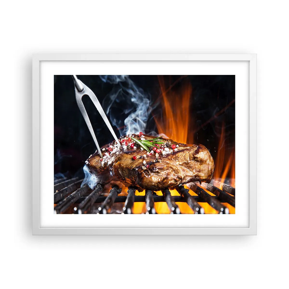 Poster in einem weißen Rahmen - Saftig und duftend - 50x40 cm