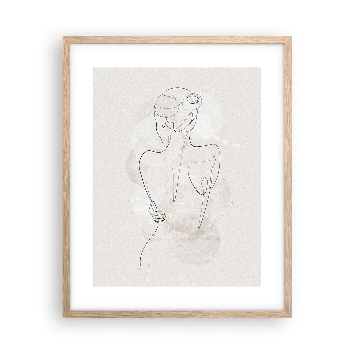 Poster in einem Rahmen aus heller Eiche - Wie ein sensibles Instrument - 40x50 cm