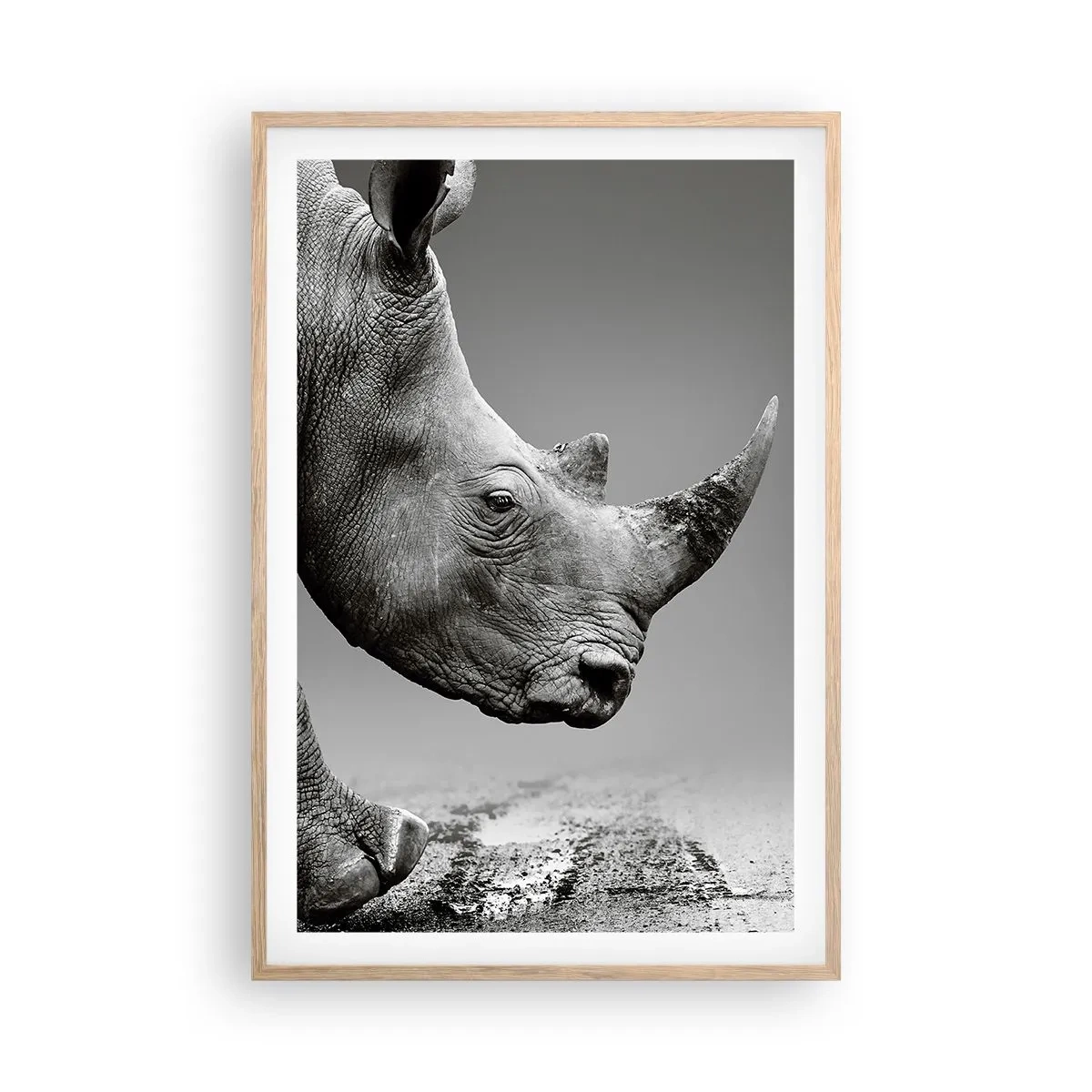 Poster in einem Rahmen aus heller Eiche - Unaufhaltsame Stärke - 61x91 cm