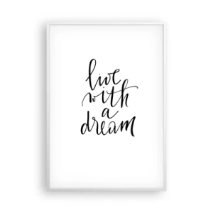 Poster in einem weißen Rahmen - Na sicher - 70x100 cm