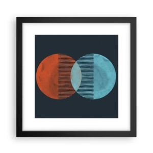 Poster in einem schwarzem Rahmen - Astronomische Fantasie - 30x30 cm