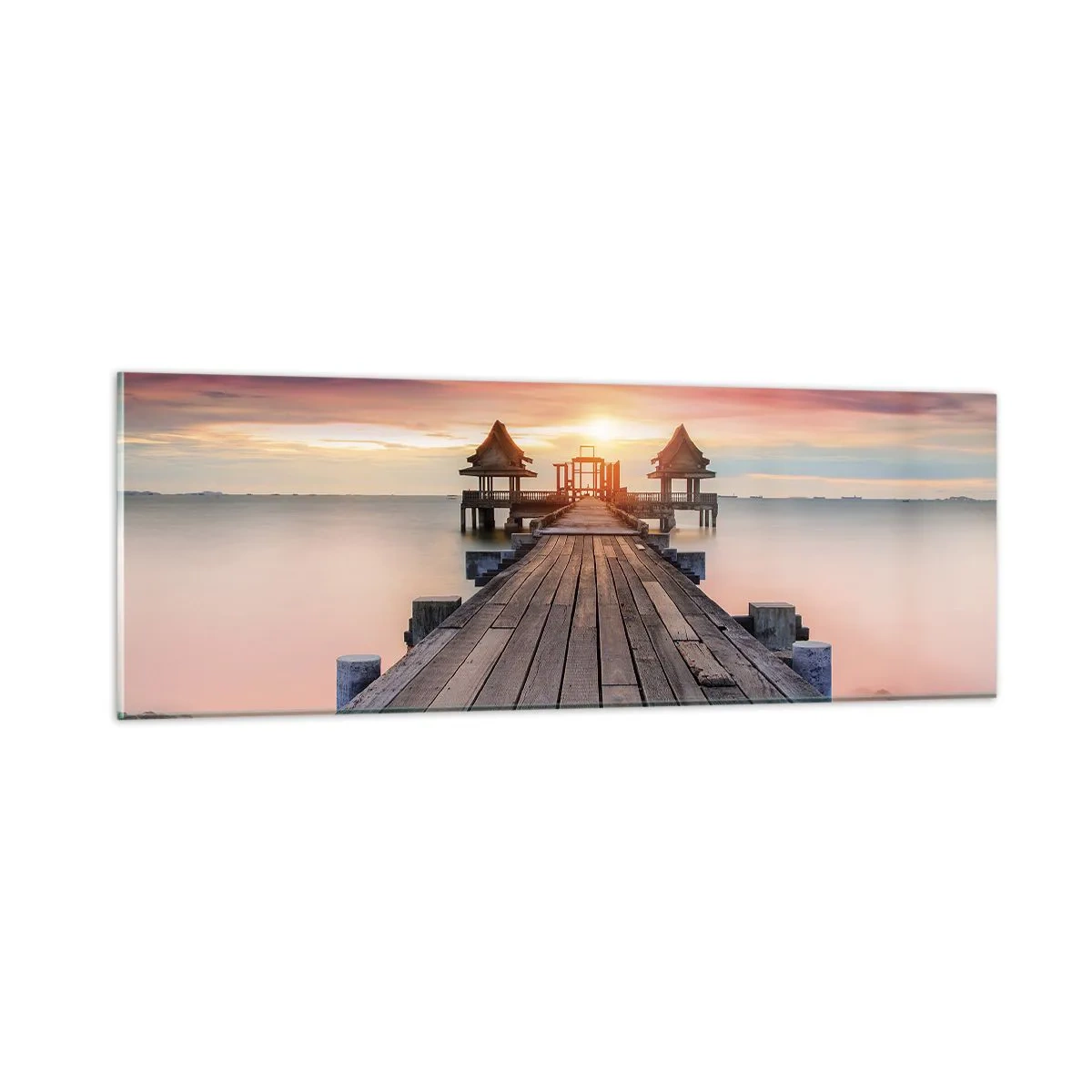 Glasbild - Bild auf glas - Westen im Osten - 90x30 cm