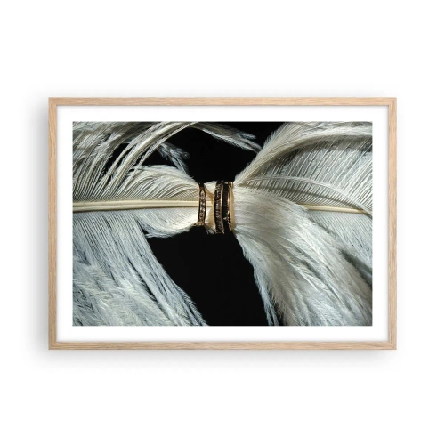 Poster in einem Rahmen aus heller Eiche - ... und ich werde dich nicht verlassen ... - 70x50 cm