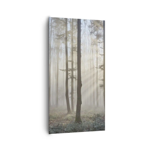 Bild auf Leinwand - Leinwandbild - Der Nebel ist auch aufgewacht - 65x120 cm