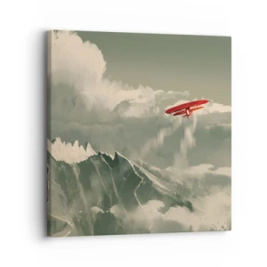 Bild auf Leinwand - Leinwandbild - Furchtloser Pionier - 30x30 cm